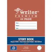 Writer Premium 330 x 240mm Story Book 14mm Ruled 64 Page