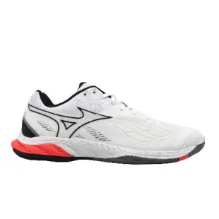 Mizuno 羽球鞋 Wave Fang 2 寬楦 男鞋 白 黑 回彈 室內運動 桌球鞋 美津濃 71GA2313-21