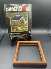 NIP Dimensions Needlepoint Kit 7003 Florist 5"x5" Charles Wysocki w/Frame 1980