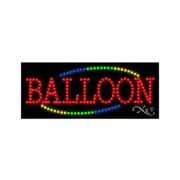 NEW "BALLOON" BORDER 27x11 SOLID & ANIMATED LED SIGN w/CUSTOM OPTIONS 20736