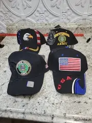 four piece Brand New Mens Hat Lot USA ARMY