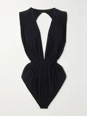 [Rick Owens] Rick Owens - Gia Open-back Jersey Bodysuit - Black - IT44 IT 44 Black