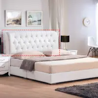 在飛比找momo購物網優惠-【obis】艾莉森白色5尺雙人床頭片