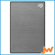 Seagate One Touch 5TB External Hard Drive With Password Protection - Space Grey