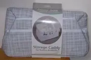 Trend Lab Gray White Storage Caddy Nursery Diaper Organizer