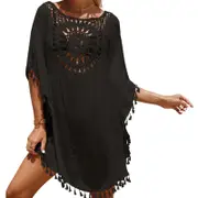Beach Cover with Back Hollow - Black