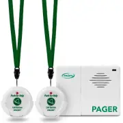 Smart Caregiver Two Buttons & Wireless Caregiver Pager for Fall Prevention an...