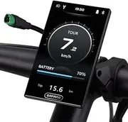 BAFANG 4in TFT Screen eBike Display DPC010 for M620 510 620 560 Mid Motor eBike Bicycle Computer Display with Automatic Backlight CAN Protocol IPX7 Waterproof with Type-C Charger Port Speedometer