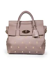 Brown Leather Rivet Backpack
