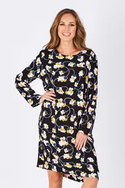Winter Floral Dress--ELM-8112011