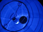 24 LED blue mini Submersible balloon paper lantern light Wedding Party Floral