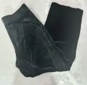 Spanx Women’s Solid Black Colored Velvet Front Split Pant Size 2X