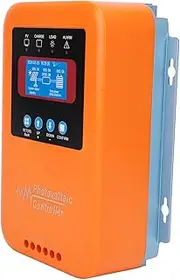 Hyuduo Solar Panel Regulator, 80A MPPT Solar Controller 12V 24V 36V 48V LCD Backlight Display Overvoltage Fast Charging for Power System, Controller