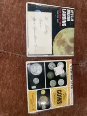 Apollo MOON Landing 1969 View-Master Pictures Also Rare Coins