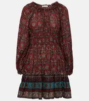 [Ulla Johnson] Ulla Johnson Val floral puff-sleeve minidress AU 16 multicoloured
