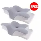 2x Orthopedic Memory Foam Contour Pillow Cervical Groove Ergonomic Neck Support