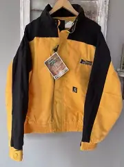 Vtg NEW Carhartt C48 YLW Workwear Jacket Mesh Lined Full Zip Hooded XL Yellow