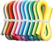 JUYA Multi-Color Paper Quilling Strips Set 60 Colors 10 Packs 54cm Length Paper Width 7mm (0.28 in)