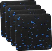 BESPORTBLE 4pcs Treadmill Anti- Mats Thickened Noise-reducing Exercise Machine Pads Non- Floor Protector for Elliptical Bike and Fitness Equipment Shock Absorbing Design