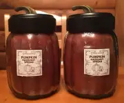 Lot of (2) Goose Creek PUMPKIN HAZELNUT SPREAD Jar Candle 20 oz. LIMITED EDITION