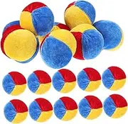 ibasenice 20pcs Velveteen Bean Bags for Interactive Toss Game for Fun for Birthday Parties Classroom Activities and Family Games Random Color