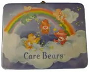 Care Bears Have a Rainbow Day! 2002 Rix Prod. Tin metal Lunchbox Factory Sealed