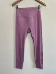 Gymshark Women's Training High-Waisted Graphic Legging Purple Large NWT