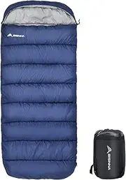BISINNA XXL Sleeping Bag(90.55"x39.37") for Big and Tall Adults,3-4 Seasons Plus Size Warm and Comfortable Waterproof Lightweight Sleeping Bag Great for Camping Backpacking Hiking Indoor & Outdoor