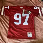 BRYANT YOUNG 1994 San Francisco 49ers MITCHELL & NESS Throwback LEGACY M