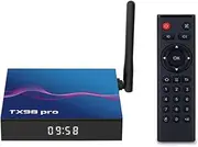 CHROX Android 12.0 TV Box, TX98 PRO Smart Tv Box 4GB RAM 64GB ROM H618 CPU Dual-WiFi 2.4G/5G Ethernet 100M LAN Bluetooth 4.2 with 4K/6K/3D/USB 3.0 Set Top Box,4gb+64gb