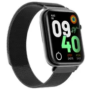 Bluetooth Smart Watch 2.1" Touch Screen Call Heart Rate Blood Pressure BT 5.0 - Black Metal