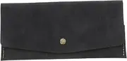 [WESIEVYA] Cute Cash Wallet for Women Vintage Design Budget Wallet Organizer Receipt Holder Money Organizer Pu Leather Black