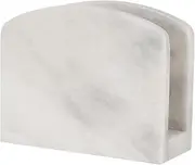 Radicaln Marble Napkin Holder 5.5" Inch White Handmade Dining Table Napkins Holder - Simple Modern Home & Kitchen Paper Towel Holder Countertop - Used as Utensil Holder, Home Décor & Bar Napkins