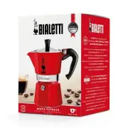NEW 6 CUP BIALETTI MOKA RED Espresso Coffee Maker Percolator Stove Top