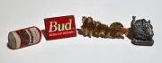 ~4~ 1980s/1990s BUDWEISER BEER PINS CAN CLYDESDALE METAL LAPEL HAT CLOTHING #1