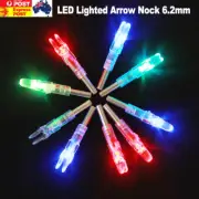 Nocks Hunting Archery Arrow Bowstring Activated 6.2mm Lighted 2/5/10 Glow PC LED