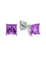 MaxColor 10K 0.95 ct. tw. Amethyst Studs
