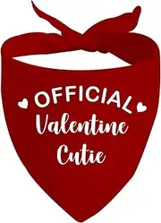 [CENWA] 1 Piece Official Valentine Cutie Bandanan Valentine’s Day Bandana Valentine’s Day Pet Accessory (Valentine Cutie D EU)