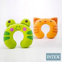 在飛比找Yahoo奇摩購物中心優惠-INTEX 兒童充氣護頸枕-動物造型隨機出貨(68678)