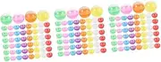 Baluue 3sets Mixed Color Ball Bulletin Board Pins Carabiner Clips Keychain Mini Vending Machines Push Pins Clips for Bulletin Board Dumpling Pin Gamble Shells Round Pp 100pcs*3