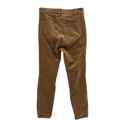 Loft Corduroy Pants Women 4 / 27 Petite Camel Tan Skinny High Rise New