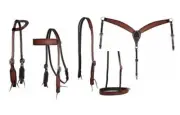 Prof Choice Block Basket Matching Tack Headstalls Breast Collar Nose Band