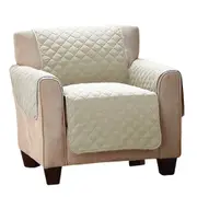 Recliner Cover Furniture Protector Soft and Comfortable Pet Sofa Cover -Beige