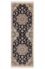 Nain 9la Hand-Knotted Persian Carpet 197x70 cm-Neu, Orient, Carpet, Runner, Blue