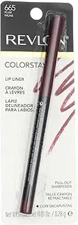 Revlon ColorStay Lipliner with SoftFlex, Plum 665, 0.01 Ounce