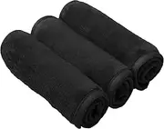 Makeup Remover Cloths Microfiber Reusable Facial Cleansing Towels Chemical Free Magically Remove Makeup Only with Water 16x7inches Black 3 pack
