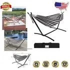 Spacious 2-Person Hammock with Portable Stand - Easy Assembly & Elegant Design