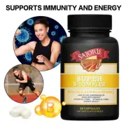 SUPER B-COMPLEX WITH FOLIC ACID PLUS VITAMIN C HEALTHY HAIR SKIN AND NAILS