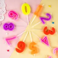 在飛比找ETMall東森購物網優惠-創意生日數字蠟燭兒童生日蛋糕蠟燭派對裝飾蠟燭浪漫數字0-9組