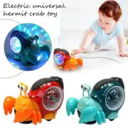 Baby Crawling Snail Toy Portable Interactive Musical Crawling Toy up Light H2K3